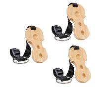 ifundom 3pcs Cello End Pin Stopper Non-skid Cello Anchor Rest Wooden Holder for Spike Floor Protector Strap