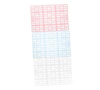 ifundom 3pcs Chinchilla Floor Mat Rabbit Flooring Mat Small Animal Cage Pads Grid Design Plastic for Hamster