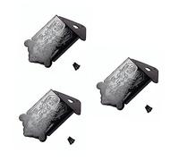 ifundom 3pcs Chrome Mandolin Tailpiece Black Screw Cover Mandolin Guitar Part Replacement Flower Pattern