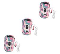 ifundom 3pcs Digital Bottle Warmer Pouch for Outdoor Travel Temperature Insulated Cover for Boy Girl Portable Bottle Holder Camouflage Design and Data Cable