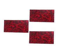 ifundom 3pcs Diy Acoustic Guitar Pickguard Scratch Plate Red Non-deformation Material Heat Resistant Pickguard Sheet