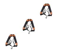 ifundom 3pcs Double Shoulder Saxophone Strap Medium Black Design for Alto Tenor and Soprano Saxophones Relieves Neck Pressure and Distributes Weight Evenly