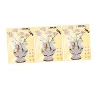 ifundom 3pcs Electric Guitar Decorative Sticker Stylish Self-adhesive Guitar Headstock Patch Material Unique Design to Personalize Your Instrument