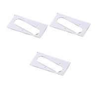 ifundom 3pcs Electric Guitar Pickup Cover Replacement Edges Silver Mounting for Professional Guitar Conversion Easy Install Accessory for Luthiers and Enthusiasts