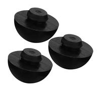 ifundom 3Pcs Ethereal Drum Foot Pads Non-Slip Silicone Support Pads Durable Anti-Skid Instrument Accessories Replacement for Tongue Drums Black