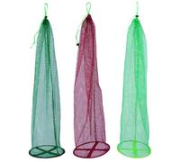 ifundom 3pcs Foldable Fish Locating Mesh with Drawstring Design Portable Fishing Catch Net Made of Sturdy Mesh for Pike Fishing Accessories