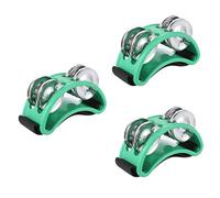 ifundom 3pcs Foot Tambourine Jingle Bells for Rattle Percussion Foot Percussion Musical Instrument
