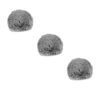 ifundom 3pcs Fur Pop Filter Windscreen Muff for Microphone Outdoor Wind Cover Mic Windscreen for Recording in Noisy Environments