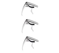 ifundom 3pcs Guitar Capo Clip Tuner Accurate Key Trigger for Acoustic Electric Guitar Ukulele Banjo Mandolin Design Gun Finish