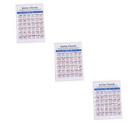 ifundom 3pcs Guitar Chord Practice Chart for Students Teachers s Material Paper for Beginner Electric Guitar Learning