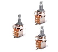 ifundom 3pcs Guitar Volume Potentiometer Knobs 18mm A250k Guitar Potentiometer Push Pull Control Pot