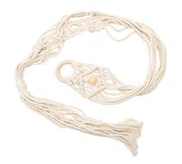 ifundom 3pcs Handwoven Macrame Ukulele Hanger Wall Mount Stylish Guitar Holder for Acoustic and Electric Guitars Unique Indoor Decoration for Home Rustic Design