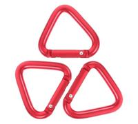ifundom 3PCS Heavy Duty Triangle Carabiner Clips Large Aluminum Alloy Key Holders for Outdoor Hiking Keychain Speaker Hook Durable Lightweight Versatile Rope Buckles