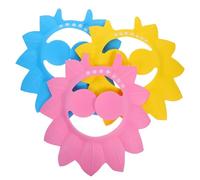 ifundom 3pcs Leaves Shape Adjustable Shampoo Hat Bathing Ear Cap with Waterproof Eva Material, Protective Hair Washing Shield for Boys