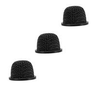 ifundom 3pcs Metal Microphone Grille Replacable Mic Cover for Handheld Microphone Protects Mic for Interview Vlogging Live Performance