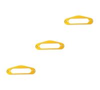 ifundom 3pcs Metal Pickup Mounting for Style Electric Guitars Golden Frame with Screws Replacement for Single Coil Pickups Accessory for Guitarists and Luthiers