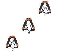 ifundom 3pcs Padded Saxophone Strap Comfortable Double Shoulder Design for Alto Tenor Soprano and Clarinets Black Small