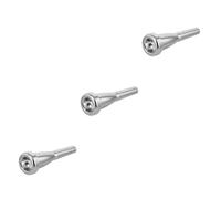 ifundom 3pcs Plated French Horn Professional Musical Instrument Silver Plated for Horn Mouthpiece for Concert Performances