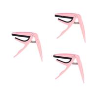 ifundom 3pcs Professional Single-handed Capo for Ukulele Easy to Use Acoustic Capo Zinc Alloy Construction