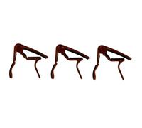 ifundom 3pcs Professional Ukulele Capo Electric Guitar Tuner Lightweight Aluminium Alloy Clamp for Changes Acoustic and Folk Guitars Elegant Grain Design