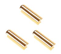 ifundom 3pcs Rb Stainless Steel Guitar Slide Bar Stick Ergonomic Design for Enhanced Control and Comfort Lap Steel Playing Polished Golden Finish
