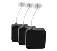 ifundom 3pcs Retractable Anti-theft Cable Lock with Combination Lock Steel Wire Security Tether for Tablets Phones Notebooks Black for Display Cabinets and Retail Protection