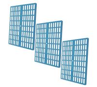 ifundom 3pcs Reusable Plastic Pet Mats for Bunny Rabbit Hamster Cage Floor Pads Small Animal Foot Resting Pads Blue for Comfort and Versatile Use