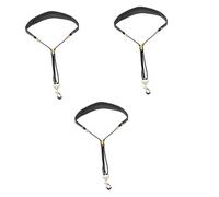 ifundom 3pcs Saxophone Neck Strap Belt Adjustable Comfortable Sax with and Metal Hook for Alto and Tenor Saxophones Pressure-relieving Design for Musicians