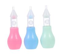ifundom 3pcs Silicone Nasal Aspirators for Babies with Soft Silicone Tips, Easy to Operate and Portable Nose Cleaner, Convenient to Use Anywhere and Can Be Stored in Backpack Random Color