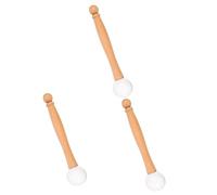 ifundom 3pcs Singing Bowl Mallet Meditation Tool for Yoga Sound Healing Bowl Root Chakra Stick