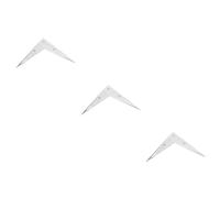 ifundom 3pcs String -style Guitar Bridge Tailpiece Silver Replacement Part for Flying Easy to Install Compatible Various