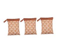 ifundom 3pcs Stroller Diaper Organizer Hanging Bag for Crib Reusable Pouches for Diaper Changing the Go Wet Bag for Swimsuits and Essentials