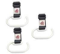 ifundom 3pcs Stroller Hook Clips Stroller Hanger for Diaper Bags Groceries and Purse Convenient Silver Hook for Easy Organization