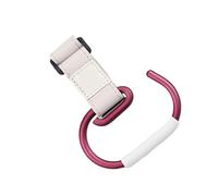 ifundom 3pcs Stroller Hooks Convenient Stroller Hanger for Hanging Diaper Bags Purse Buggy Hooks for Bags Clips Accessories Burgundy Belt