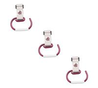 ifundom 3pcs Stroller Hooks for Diaper Bags and Purses Stroller Clips in Wine Red for Buggy Use