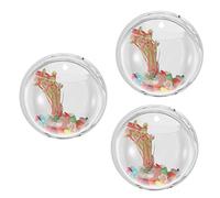 ifundom 3pcs Transparent Wall Mounted Acrylic Hydroponic Vase with Fish Tank Design Decorative Floral Planter for Home Durable Acrylic for Weddings Parties and Seasonal Decor