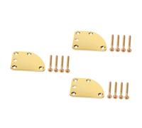 ifundom 3pcs Triangle Electric Guitar Neck Plate Bass Neck Connecting Board Joint Plate for Guitar Accessories
