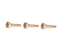 ifundom 3pcs Trumpet Replacement Trumpet Mouthpiece Professional Golden Mouthpiece for Golden Headpiece for Use
