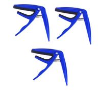 ifundom 3pcs Ukulele Capo Fast Adjustment Single-handed Ukulele Tuner for Acoustic Guitar Capo Zinc Alloy Material for Left Handed Players Beginners Practicing at Home
