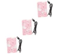 ifundom 3pcs USB Portable Warmer Bag for Travel Efficient Breastmilk Heating Anywhere Compatible Power Banks and Laptops for Newborns and Go Parents