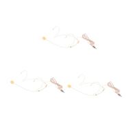 ifundom 3pcs Vocal Condenser Mic Headset for Karaoke Recording Gooseneck Comfortable Headworn Mic for Singing Teaching Lectures Professional Sound Quality