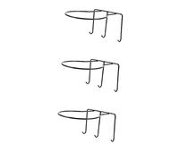 ifundom 3pcs Wall Mount Basketball Holder Multi Purpose Sports Balls Display Rack for Football Rugby Volleyball Durable Construction for Home Garage Exhibition Use
