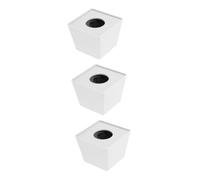 ifundom 3pcs Wireless Microphone Flag Station for Interviews Lightweight Microphone Prop Stable Design for Broadcasting and Corporate Meetings Versatile Mic Logo Holder for