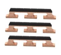ifundom 3pcs Wooden Banjo Bridge Replacement Accessory for String Banjos Guitars Ukuleles Optimized Sound Transmission Simple Installation Compatible with Various Folk Instruments