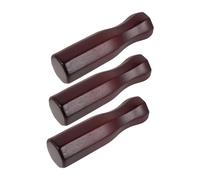 ifundom 3pcs Wooden Foosball Handles Non-slip Octagon Table Soccer Grip Replacement Rod End Caps Fit Table Football Accessories with Natural Wood Texture