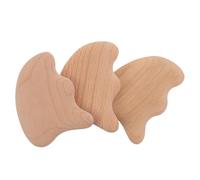 ifundom 3pcs Wooden Guasha Scraper Massage Tool Set for Face Neck Back and Shoulder, Gua Sha Facial Scraping Board, Chinese Manual Therapy Massager for Home and Travel Use