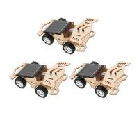 ifundom 3Set DIY Solar Car Kit for Easy Assembly Educational Stem with Electric Motor Solar Powered Model for Youth Science Projects and Interaction