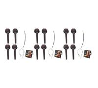 ifundom 3sets Ebony Violin Tuning Pegs String Axle Tail Rope Set Violin String Accessories Ebony Fine Craftsmanship Hardwood for Sound Transmission Complete Set
