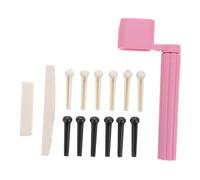 ifundom 3sets Folk Guitar Accessories Kit Bridge Pins Saddle Nut and String Winder Lightweight and Easy to Use for Acoustic Guitar Enthusiasts