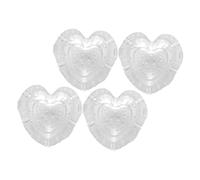 ifundom 3sets Heart Shape Molds for DIY Crafts Durable Plastic Vegetable Molds for Gardening and Fruit Shaping Easy to Use Store Decorative Moulds for Creative Projects 4pcs*3